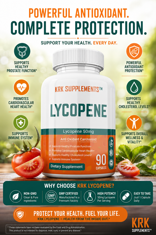 Lycopene 50 mg – 90 Capsules | KRK Supplements
