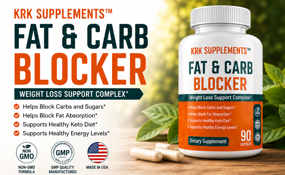 Fat & Carb Blocker – 90 Capsules | KRK Supplements