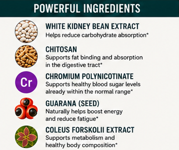 Fat & Carb Blocker – 90 Capsules | KRK Supplements