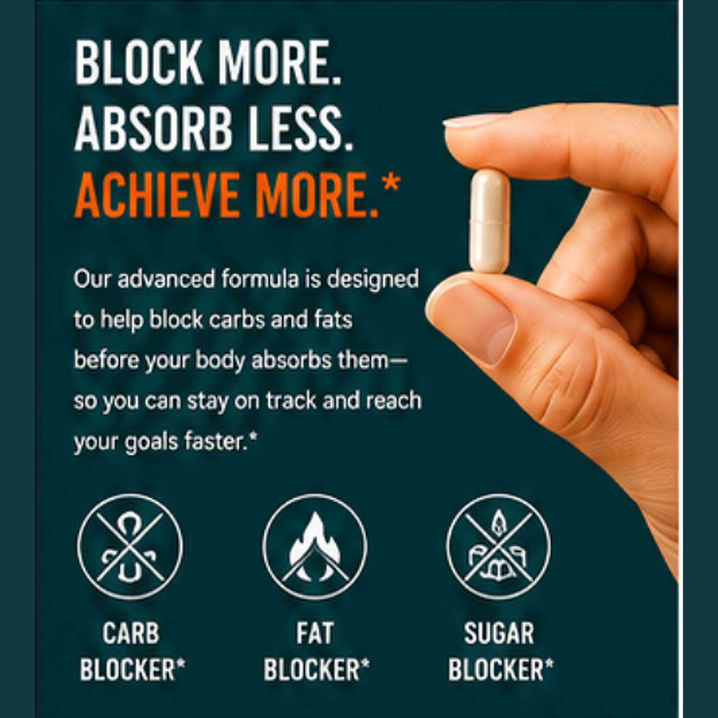 Fat & Carb Blocker – 90 Capsules | KRK Supplements