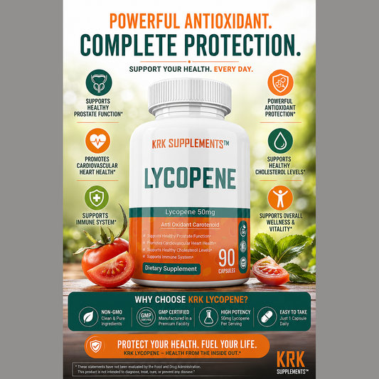 Lycopene 50 mg – 90 Capsules | KRK Supplements