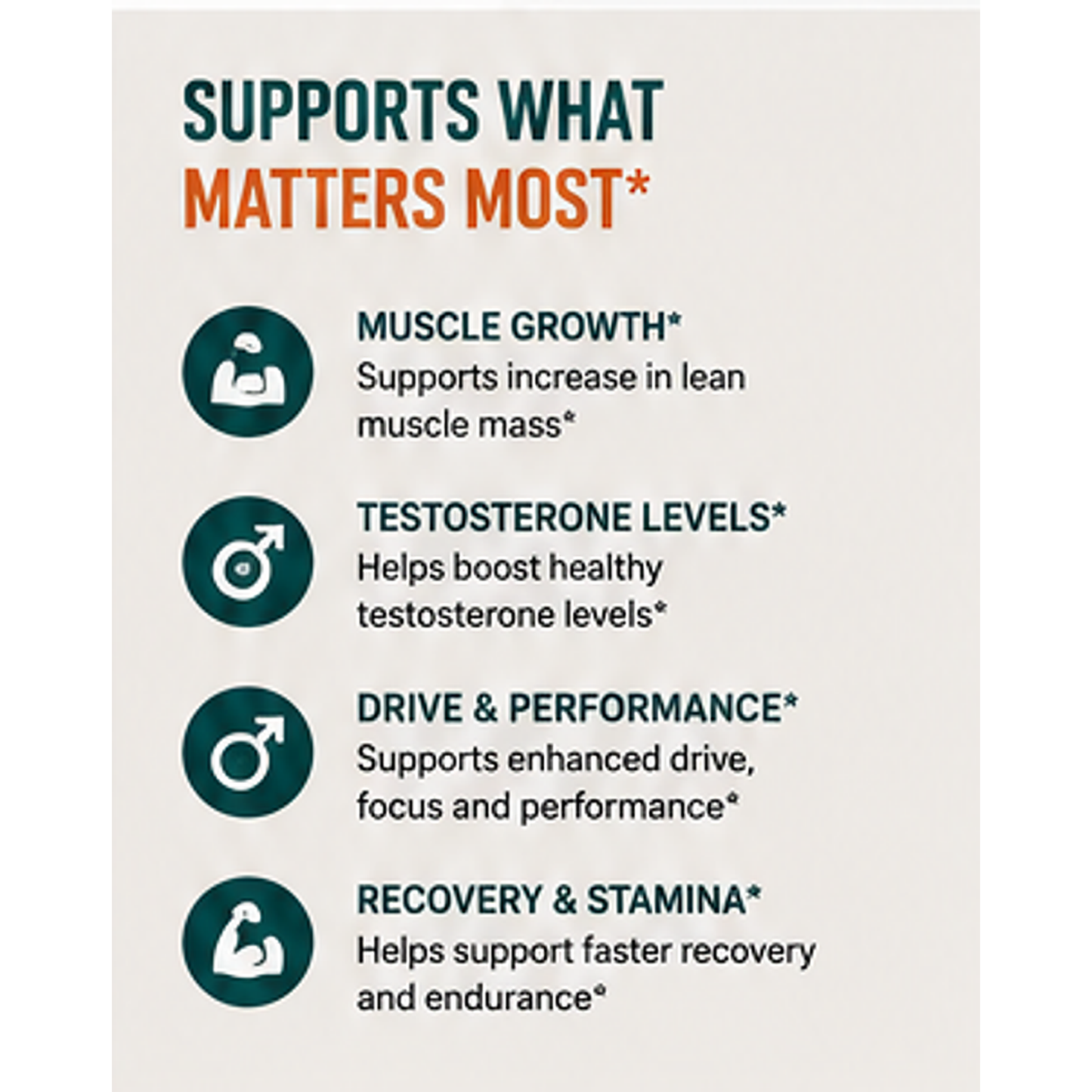 Testosterone Booster 1200 mg Complex – 90 Capsules | KRK Supplements