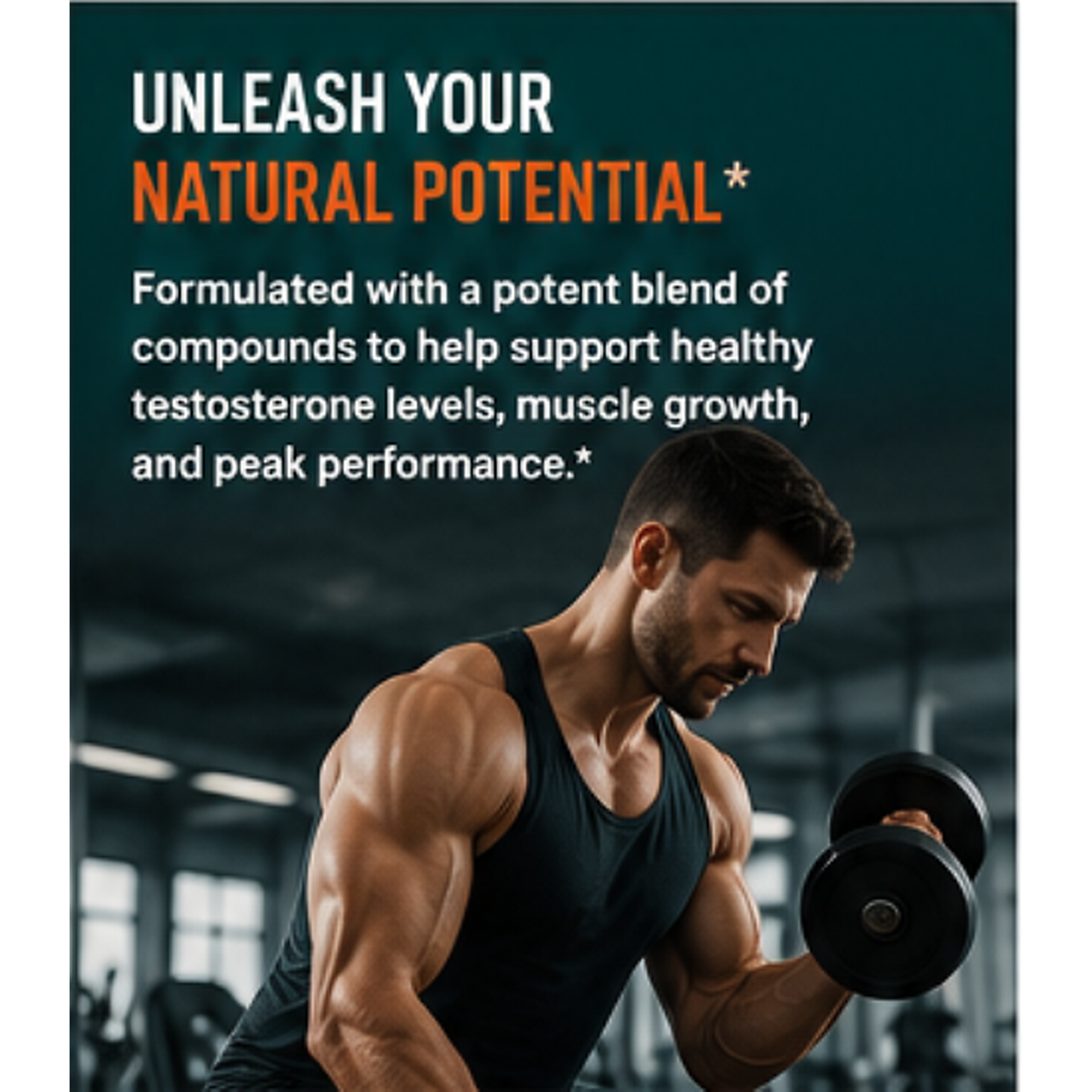 Testosterone Booster 1200 mg Complex – 90 Capsules | KRK Supplements
